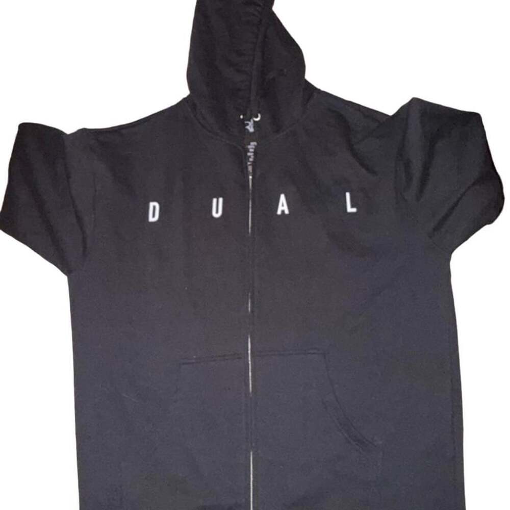 The Rose Dawn To Dusk Zip Up Hoodie Size XL Black